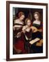 Three Musicians, c.1530-Master of the Female Half Lengths-Framed Giclee Print