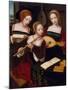 Three Musicians, c.1530-Master of the Female Half Lengths-Mounted Giclee Print