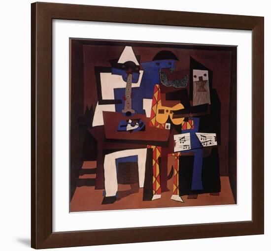 Three Musicians, c.1921-Pablo Picasso-Framed Art Print