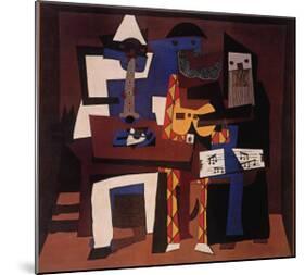 Three Musicians, c.1921-Pablo Picasso-Mounted Art Print