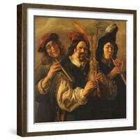 Three Musicians-Jacob Jordaens-Framed Giclee Print