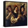 Three Musicians-Jacob Jordaens-Framed Stretched Canvas