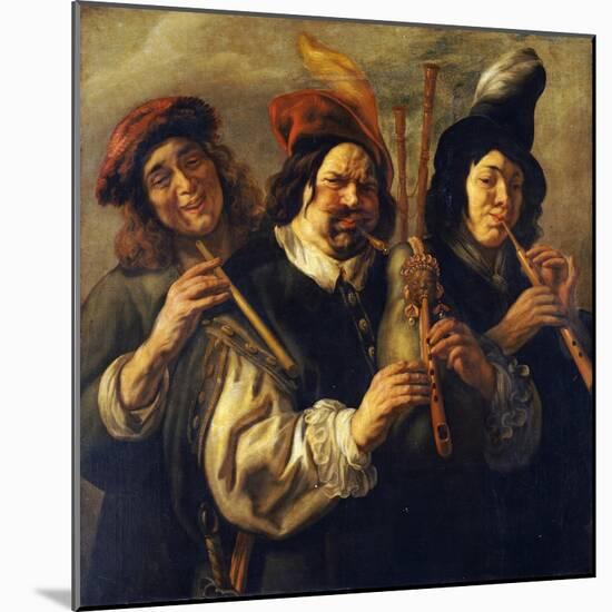 Three Musicians-Jacob Jordaens-Mounted Giclee Print