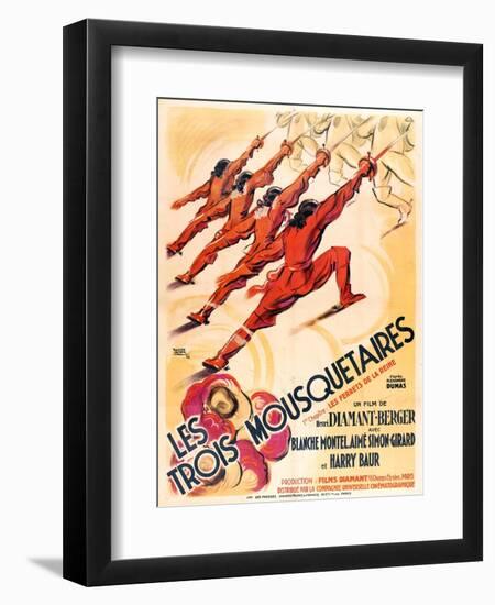 THREE MUSKETEERS (aka LES TROIS MOUSQUETAIRES)-null-Framed Art Print