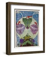 Three Mysterious Women Float Above the Hill-Harry Clarke-Framed Photographic Print