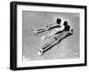 Three Native Boys Sunbathing Nude at the Edge of the Surf at Ocean Beach-Howard Sochurek-Framed Photographic Print