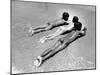 Three Native Boys Sunbathing Nude at the Edge of the Surf at Ocean Beach-Howard Sochurek-Mounted Photographic Print