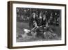 Three Native Women Posing - Phoenix, AZ-Lantern Press-Framed Art Print