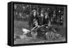 Three Native Women Posing - Phoenix, AZ-Lantern Press-Framed Stretched Canvas