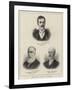 Three New Colonial Governors-null-Framed Giclee Print