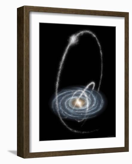 Three Newly-Discovered Streams Arcing High over the Milky Way Galaxy-Stocktrek Images-Framed Photographic Print