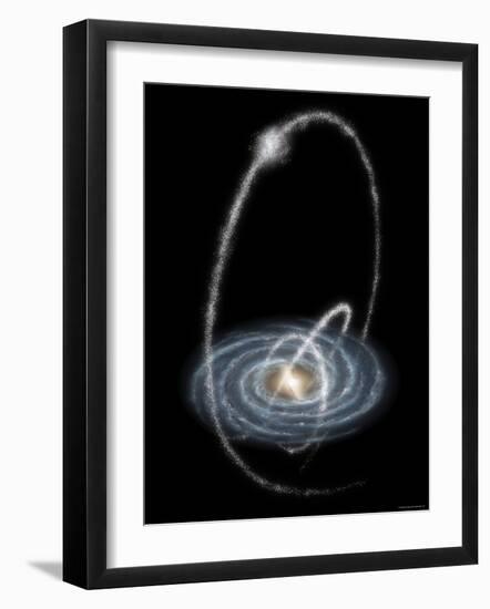 Three Newly-Discovered Streams Arcing High over the Milky Way Galaxy-Stocktrek Images-Framed Photographic Print