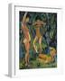 Three Nude Figures in Wood, 1911-Otto Mueller-Framed Giclee Print