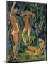 Three Nude Figures in Wood, 1911-Otto Mueller-Mounted Giclee Print