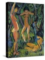 Three Nude Figures in Wood, 1911-Otto Mueller-Stretched Canvas