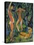 Three Nude Figures in Wood, 1911-Otto Mueller-Stretched Canvas