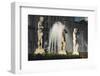 Three Nude Statues with Fountain, Placa De Lesseps, Barcelona, Catalunya, Spain, Europe-James Emmerson-Framed Photographic Print