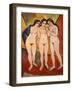 Three Nude Women (Red and Orange), 1912-August Macke-Framed Giclee Print