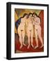 Three Nude Women (Red and Orange), 1912-August Macke-Framed Giclee Print