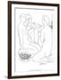 Three Nudes and an Anemone-Pablo Picasso-Framed Serigraph