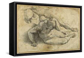 Three Nudes in Attitudes of Terror-Raphael-Framed Stretched Canvas