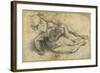 Three Nudes in Attitudes of Terror-Raphael-Framed Giclee Print