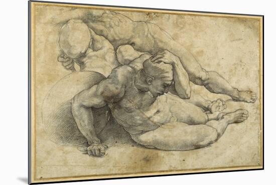Three Nudes in Attitudes of Terror-Raphael-Mounted Giclee Print