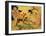 Three Nudes with Deer at Waters Edge-Auguste Macke-Framed Giclee Print