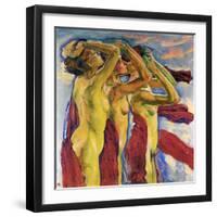 Three Nudes-Koloman Moser-Framed Giclee Print