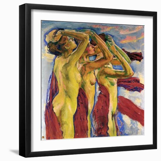 Three Nudes-Koloman Moser-Framed Giclee Print