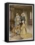 Three Nurses and Child-Arthur Rackham-Framed Stretched Canvas