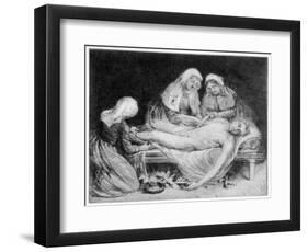 Three Nurses Tending a Wounded Soldier, 1915-Anna Lea Merritt-Framed Giclee Print
