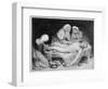 Three Nurses Tending a Wounded Soldier, 1915-Anna Lea Merritt-Framed Giclee Print