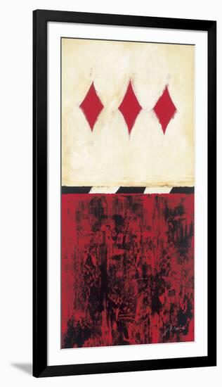 Three of Diamonds-Elizabeth Jardine-Framed Giclee Print