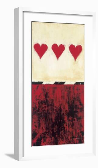Three of Hearts-Elizabeth Jardine-Framed Giclee Print