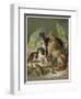 Three of Her Dogs, Dash Hector and Nero, and a Lory-null-Framed Photographic Print