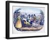 Three of Queen Victoria's Children Excercising in a Goat Carriage-null-Framed Giclee Print