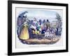 Three of Queen Victoria's Children Excercising in a Goat Carriage-null-Framed Giclee Print