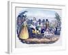 Three of Queen Victoria's Children Excercising in a Goat Carriage-null-Framed Giclee Print