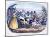 Three of Queen Victoria's Children Excercising in a Goat Carriage-null-Mounted Premium Giclee Print