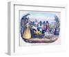 Three of Queen Victoria's Children Excercising in a Goat Carriage-null-Framed Giclee Print
