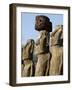 Three of the Fifteen Huge Moai Statues, Ahu Tongariki, Easter Island, Chile-De Mann Jean-Pierre-Framed Photographic Print