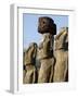 Three of the Fifteen Huge Moai Statues, Ahu Tongariki, Easter Island, Chile-De Mann Jean-Pierre-Framed Photographic Print