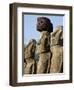 Three of the Fifteen Huge Moai Statues, Ahu Tongariki, Easter Island, Chile-De Mann Jean-Pierre-Framed Photographic Print