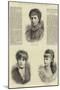 Three of the Principal Actresses of the Comedie Francaise-null-Mounted Giclee Print