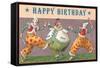 Three Old-Fashioned Clowns-null-Framed Stretched Canvas