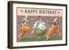 Three Old-Fashioned Clowns-null-Framed Art Print