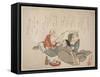 Three Old Men Drinking, C.1844-53-K?sh?-Framed Stretched Canvas
