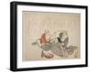 Three Old Men Drinking, C.1844-53-K?sh?-Framed Giclee Print