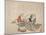 Three Old Men Drinking, C.1844-53-K?sh?-Mounted Giclee Print